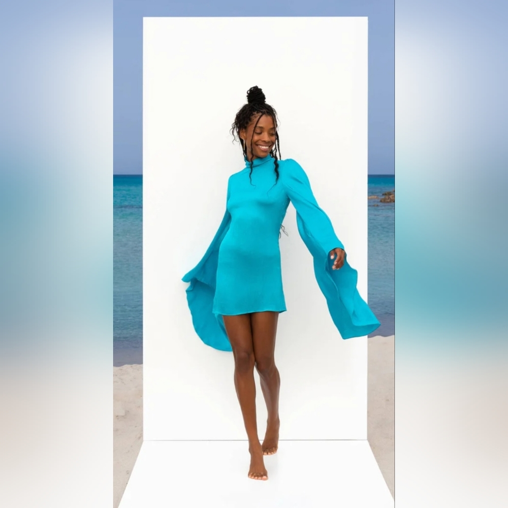 Rat&Boa Farrah dress, blue, Medium